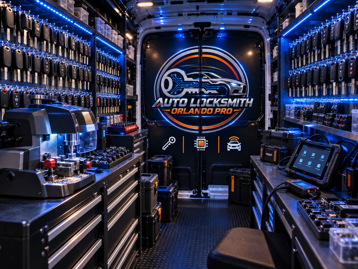 The van: key blanks, chips and programmers on hand